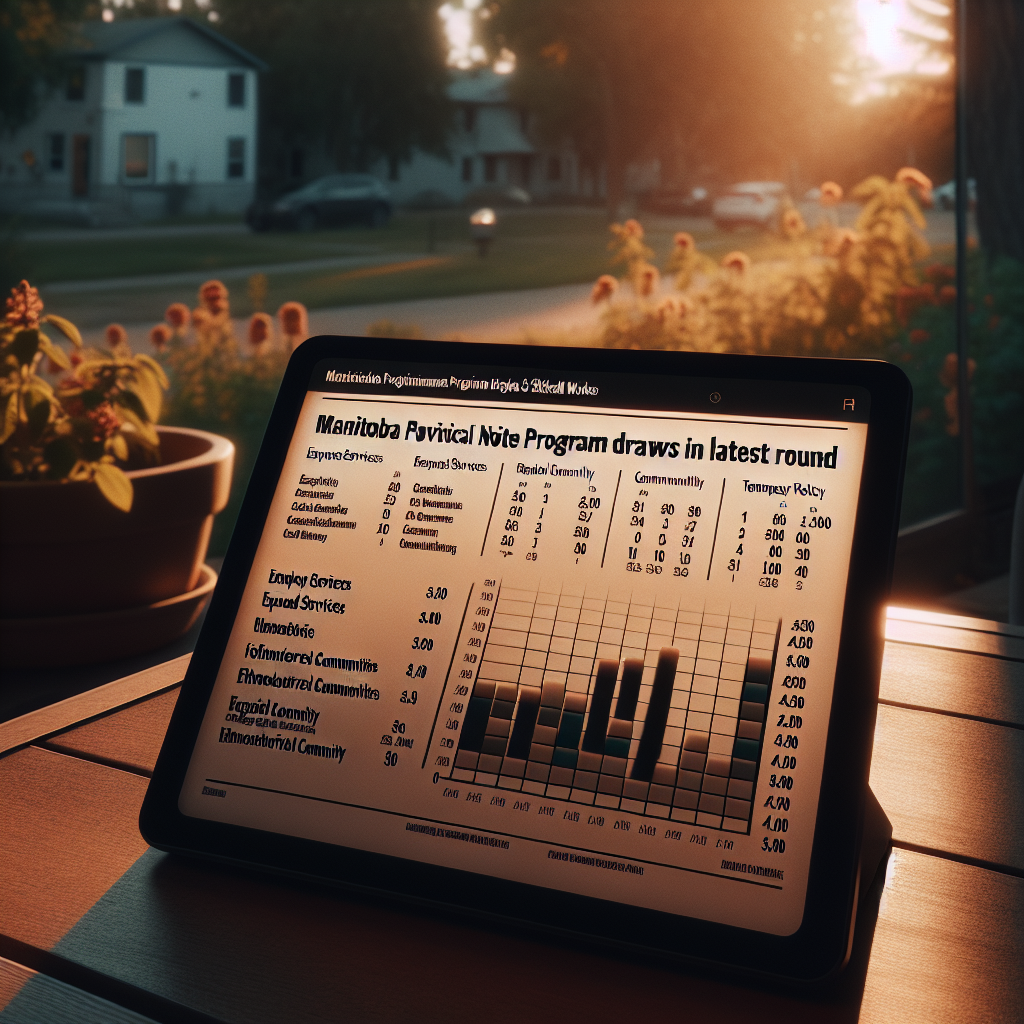 Manitoba Provincial Nominee Program Draws Skilled Workers in Latest Round