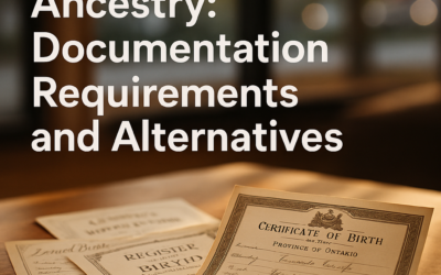 Proving Canadian Ancestry: Documentation Requirements and Alternatives