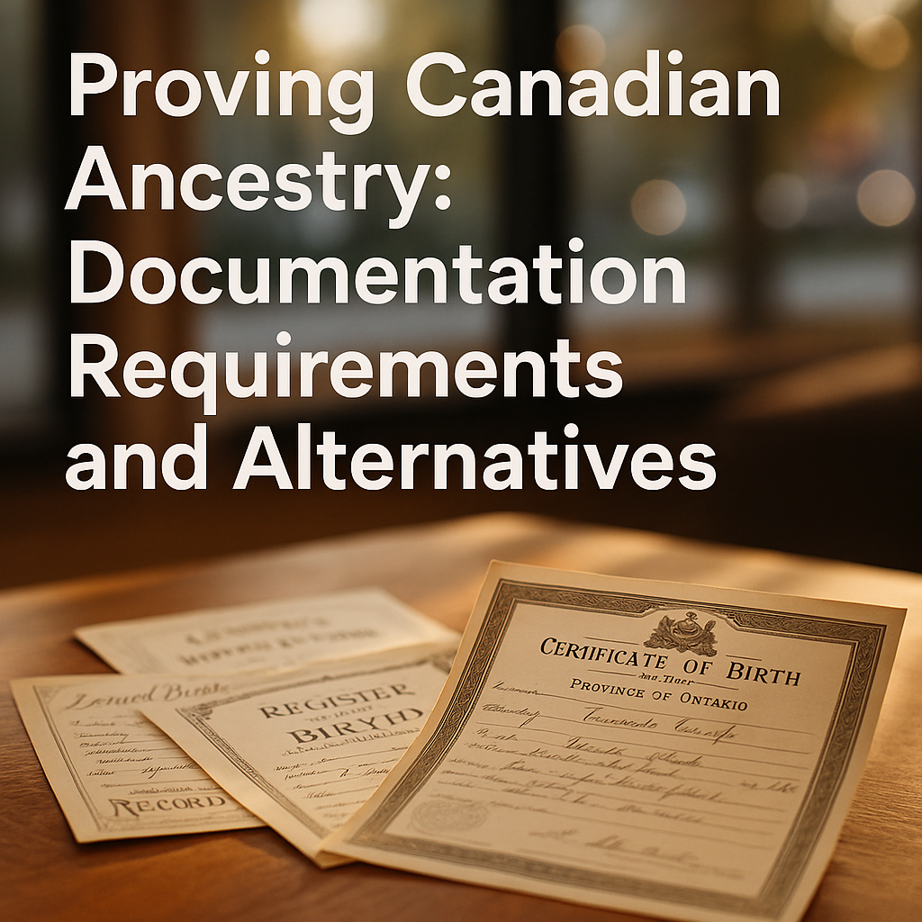 Proving-Canadian-Ancestry-Documentation-Requirements-and-Alternatives