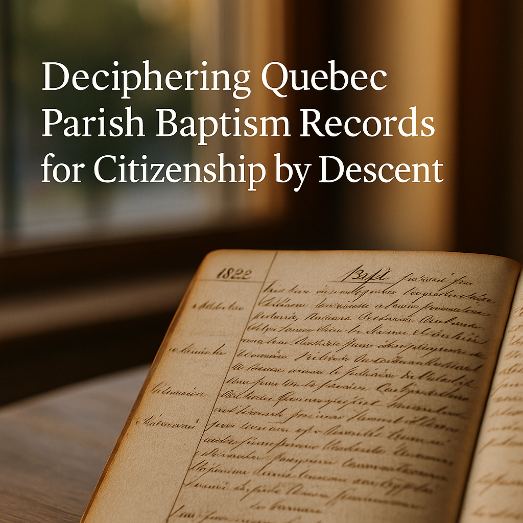 Deciphering-Quebec-Parish-Baptism-Records-for-Citizenship-by-Descent