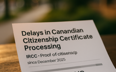 Delays in Canadian Citizenship Certificate Processing