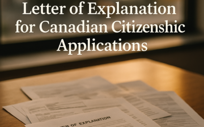 Understanding the Importance of a Letter of Explanation for Canadian Citizenship Applications