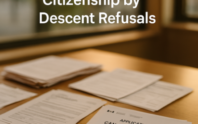 Navigating Canadian Citizenship by Descent Refusals