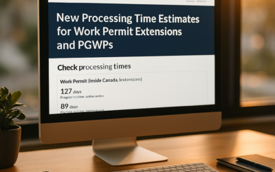 New Processing Time Estimates for Work Permit Extensions and PGWPs