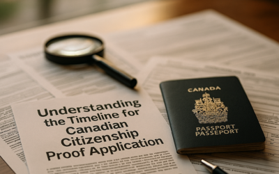 Understanding the Timeline for Canadian Citizenship Proof Application